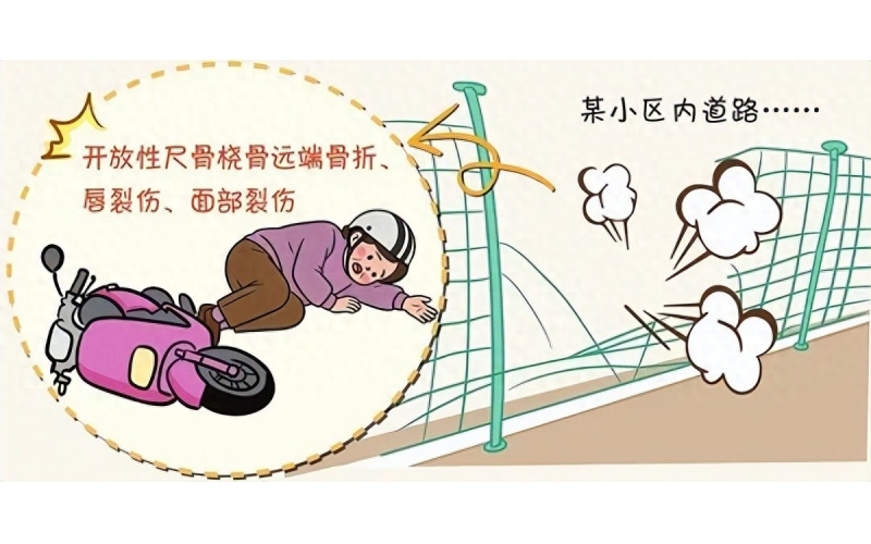 小區(qū)內(nèi)騎行電動(dòng)車轉(zhuǎn)彎處摔傷，開發(fā)商與物業(yè)公司是否需擔(dān)責(zé)？